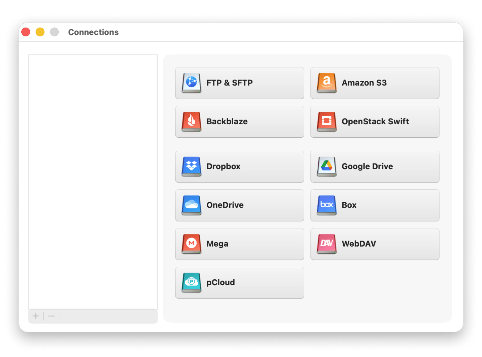 Mounting multiple cloud services as Finder drives in CloudMounter, available on Setapp Mounting multiple cloud services as Finder drives in CloudMounter, available on Setapp